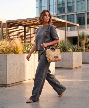 Binnari 20951 small raffia bag