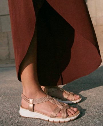 Sandalias estilo trenza Amarpies ABZ30145