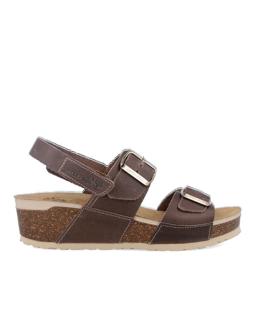 Inter-Bios 5812 wedge sandals with buckles