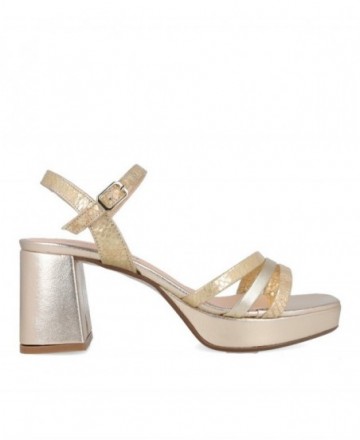Patricia Miller 6773 gold heeled sandals