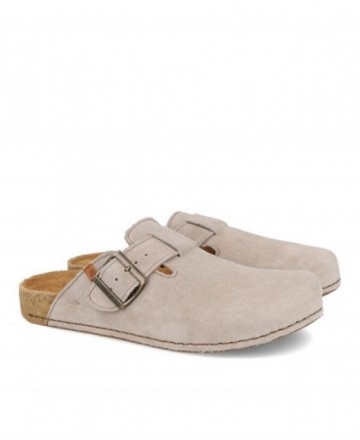 Zuecos con hebilla El Naturista Silk suede N5796