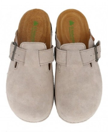 Zuecos con hebilla El Naturista Silk suede N5796