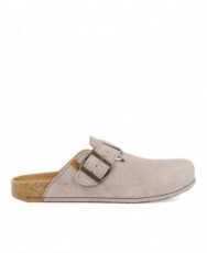 El Naturista Silk Suede Buckle Clogs N5796