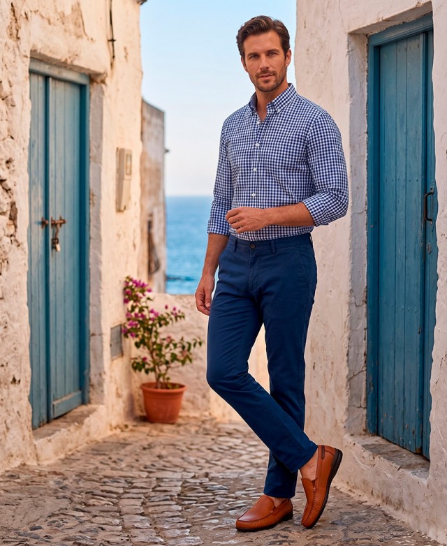 Leather moccasins for man Fluchos Orion 8682