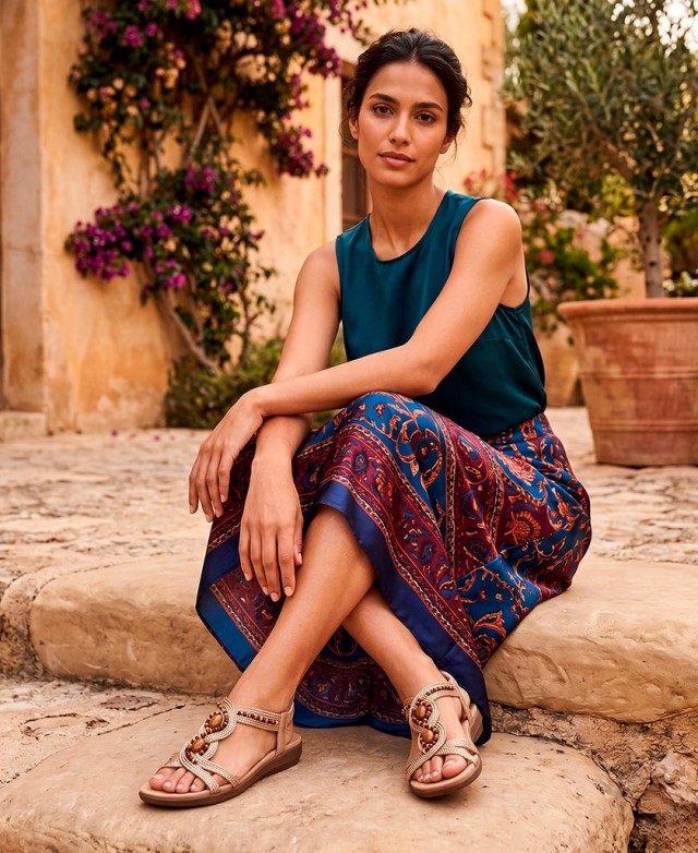 Amarpies AKO28553 beaded sandals