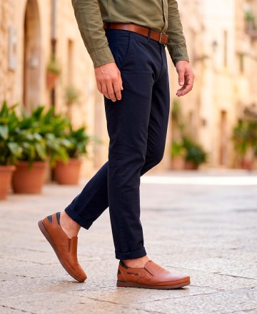 Mocasines clásicos marrones Fluchos Mariner F9883
