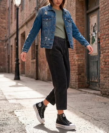 Victoria zapatillas 1061107 botín vegan negro