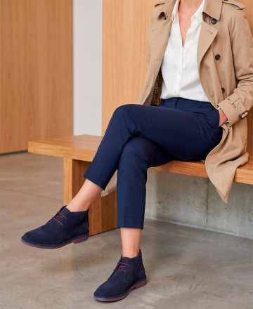 Blue Catchalot Safari ankle boots