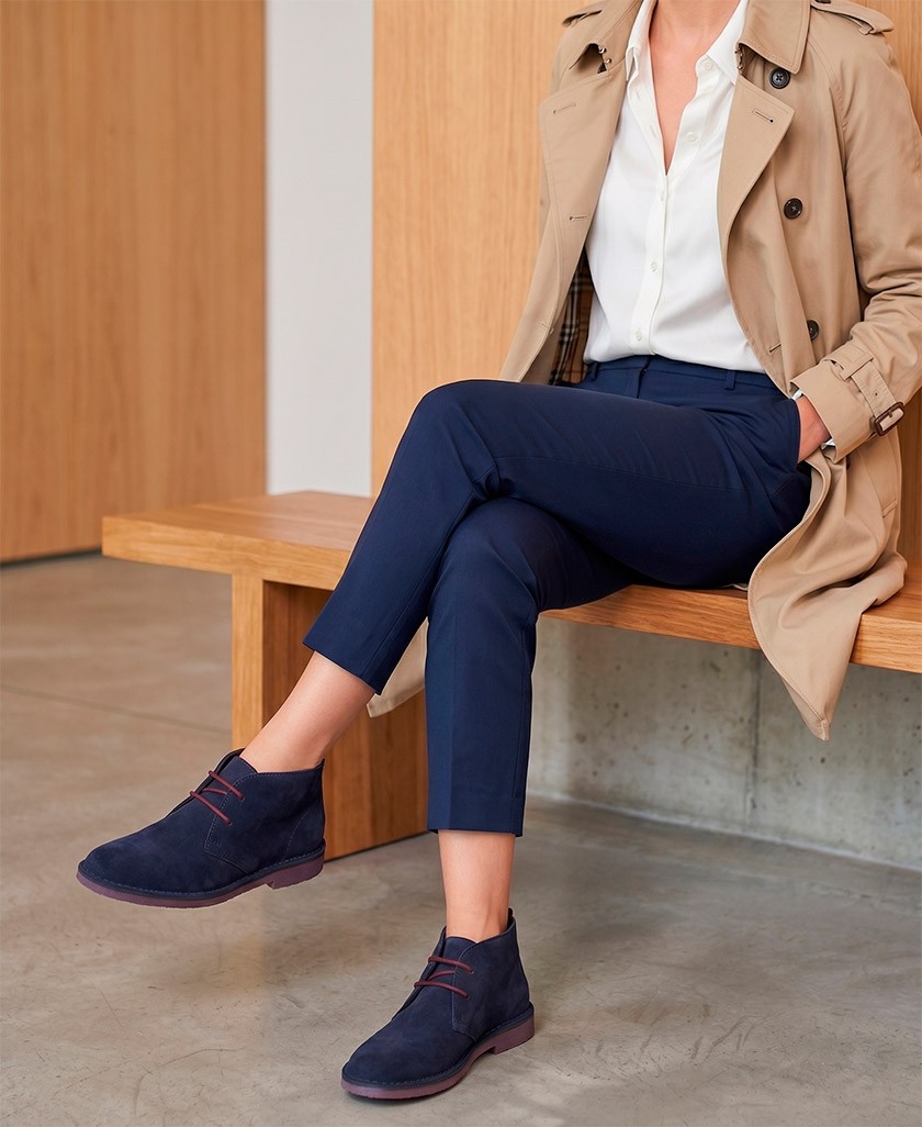 Blue Catchalot Safari ankle boots