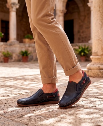 Classic blue loafers Fluchos Mariner F9883