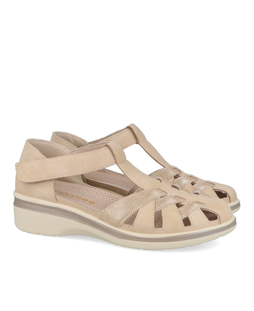 Amarpies AMD30029 low-heeled wedge sandals
