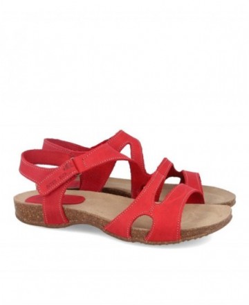 Sandalias rojas de piel Inter-Bios 4441