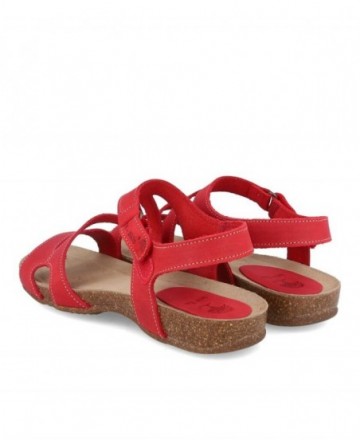 Sandalias rojas de piel Inter-Bios 4441