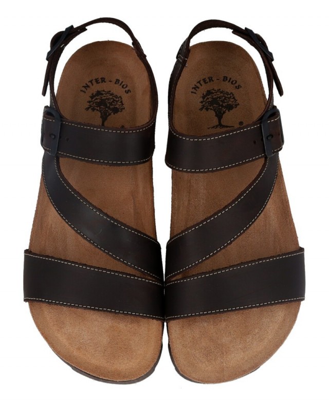 Sandalias hombre con hebilla Inter-Bios 9557-SM