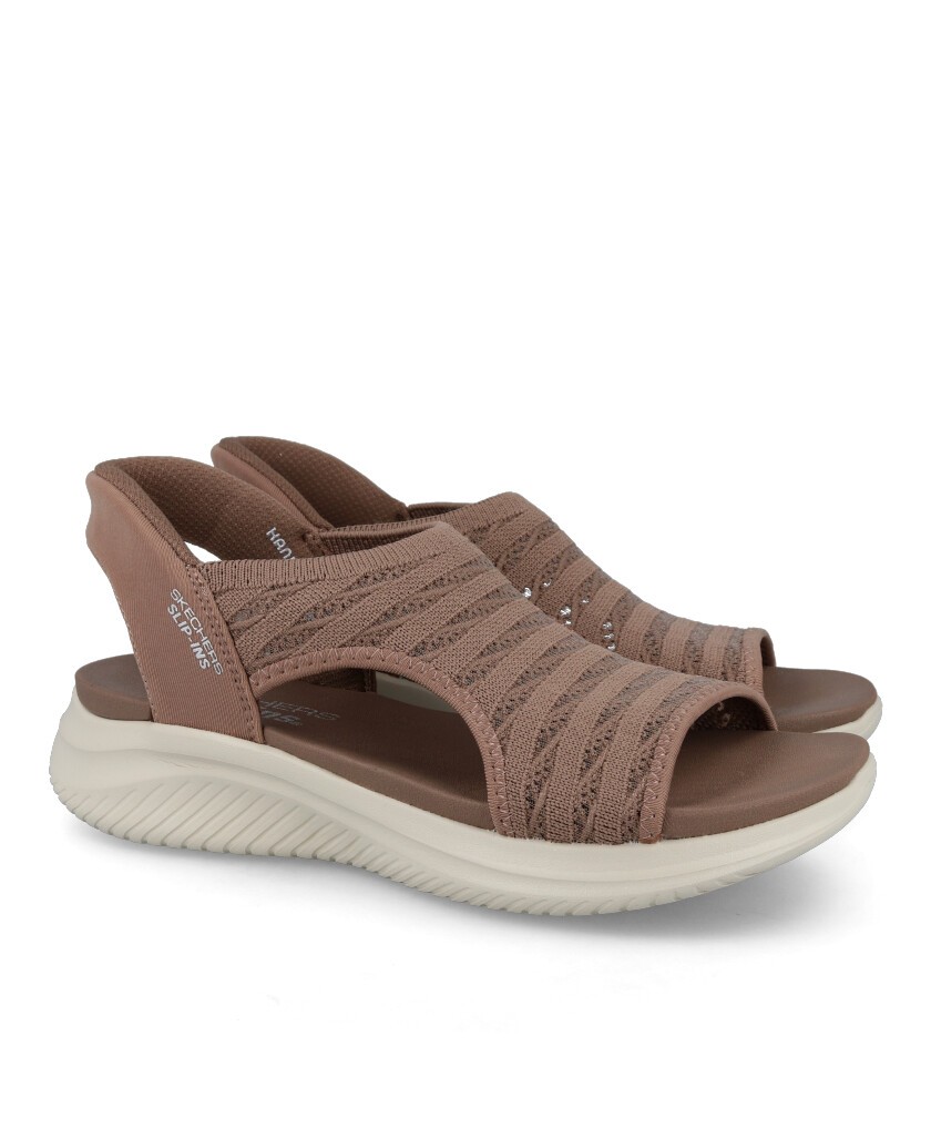 Sandalia Marrón Skechers Slip-Ins: Ultra Flex 3.0