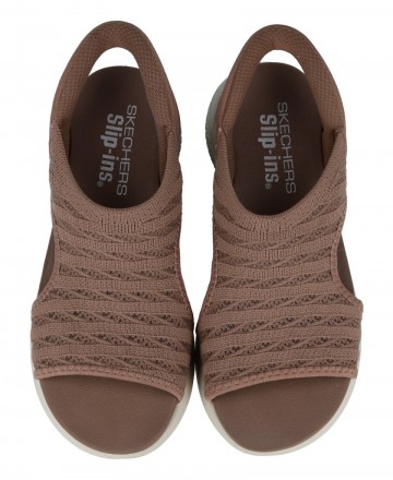 Brown Skechers Slip-Ins Sandals: Ultra Flex 3.0