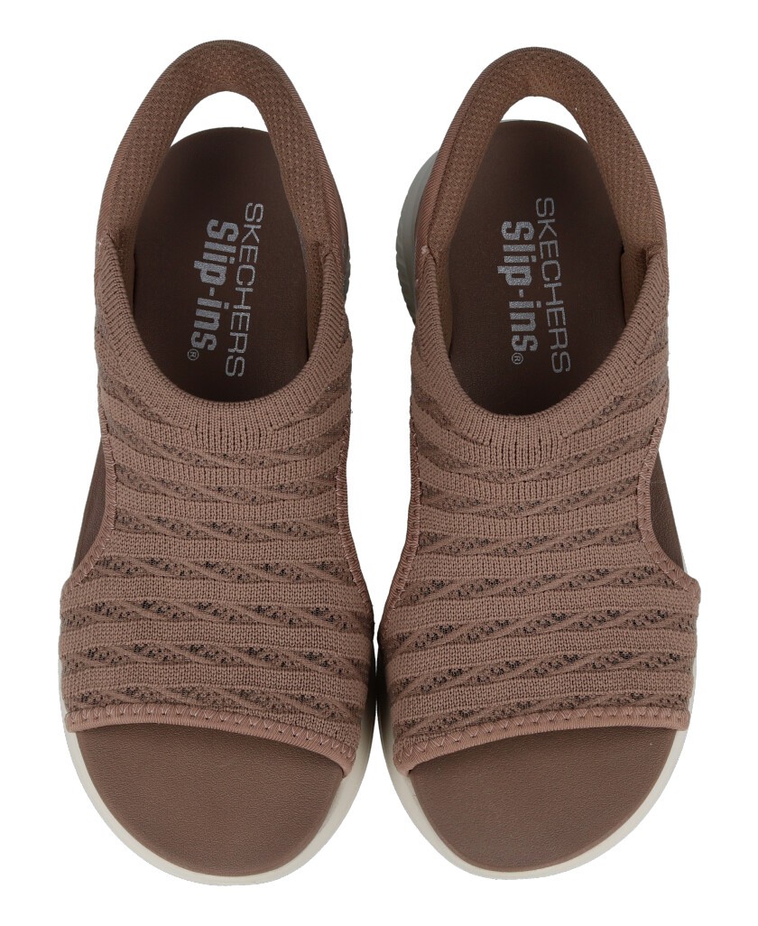 Brown Skechers Slip-Ins Sandals: Ultra Flex 3.0