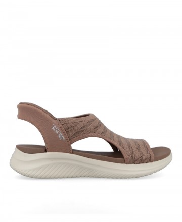 Brown Skechers Slip-Ins Sandals: Ultra Flex 3.0