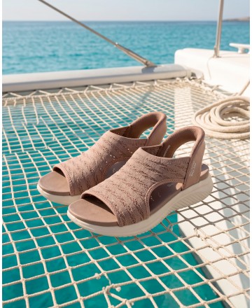 Brown Skechers Slip-Ins Sandals: Ultra Flex 3.0