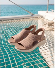 Brown Skechers Slip-Ins Sandals: Ultra Flex 3.0