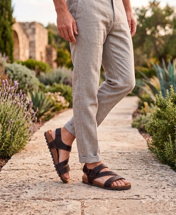 Inter-Bios 9557-SM men's buckle sandals