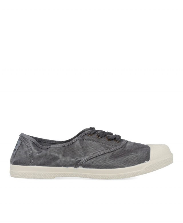 Natural World Old Lavender 102E Canvas Trainers