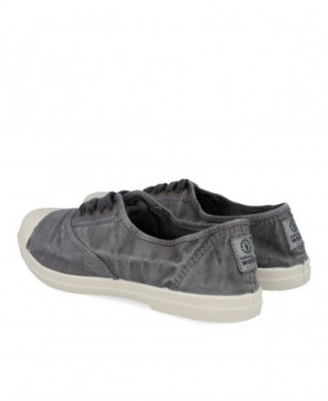Natural World Old Lavender 102E Canvas Trainers