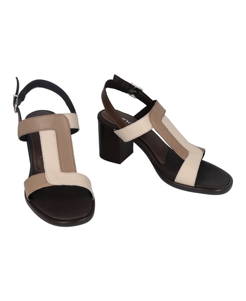 Catchalot 5225 taupe leather sandals