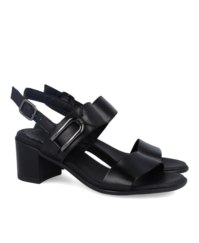 Sandalias negras de tacón Catchalot 2521