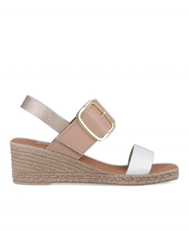 Sandalias de cuña con hebilla Tambi Lua 710