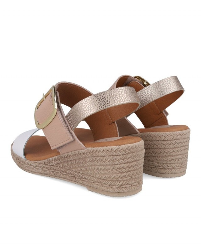 Sandalias de cuña con hebilla Tambi Lua 710