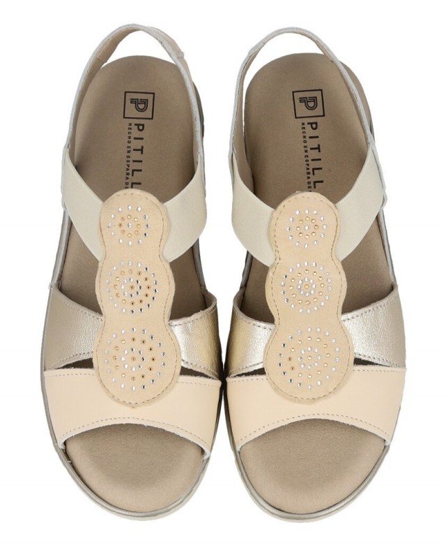 Pitillos 11002 low-heeled wedge sandals