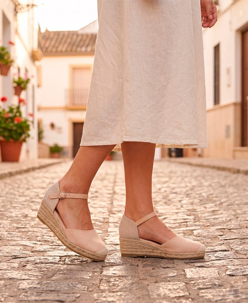 Amarpies ACX 26481 beige espadrilles