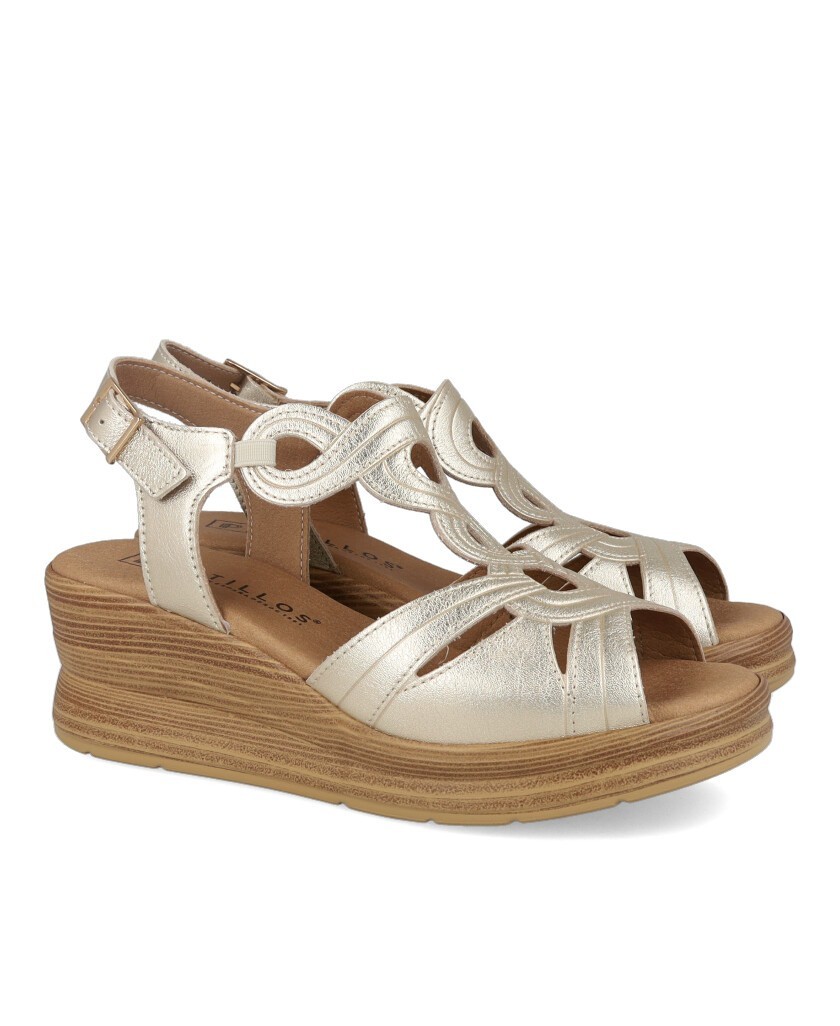 Sandalias metalizadas Pitillos 11050