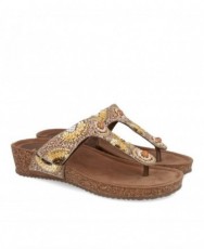 Women's Beaded Wedge Sandals Tambi 6504