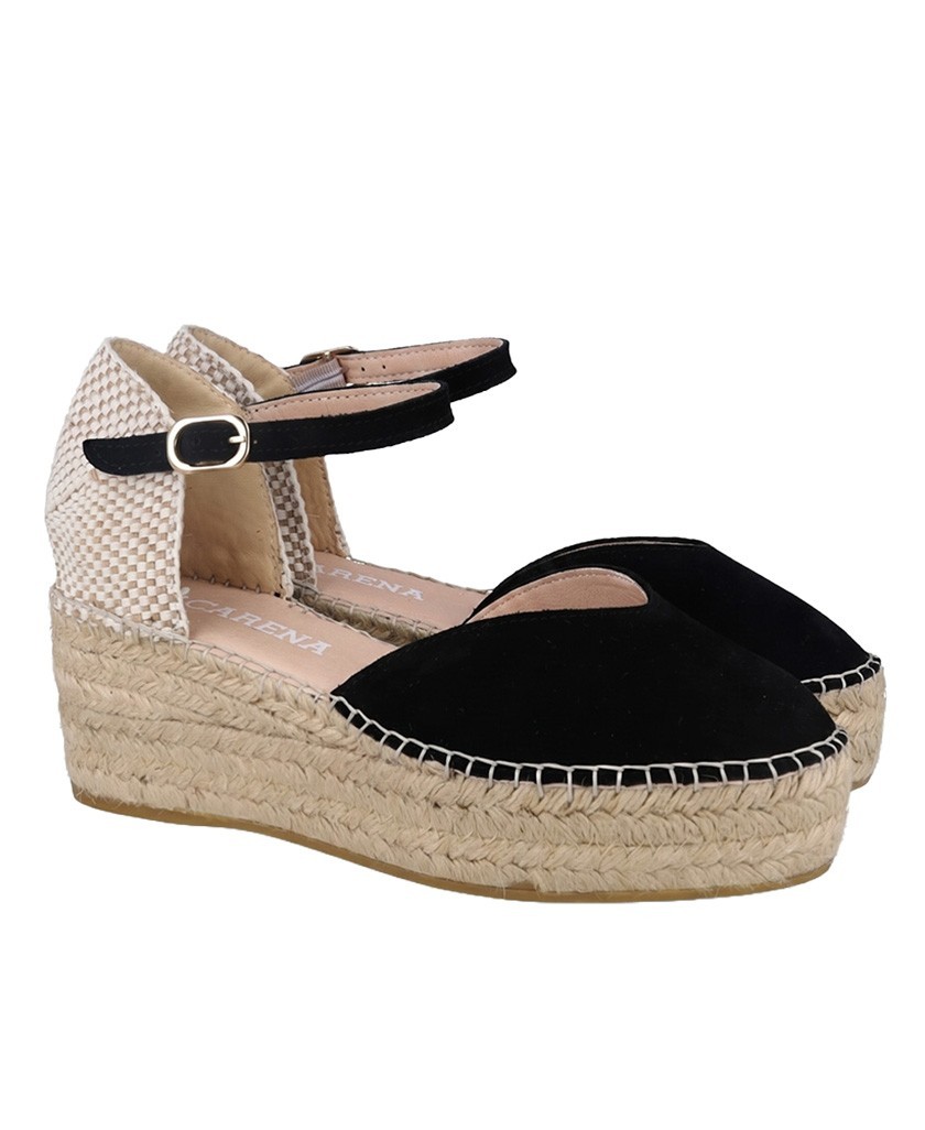 Black espadrilles Macarena Java 22