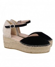 Black espadrilles Macarena Java 22