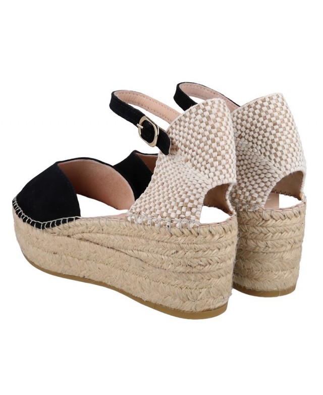 Black espadrilles Macarena Java 22