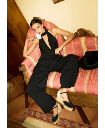 Black espadrilles Macarena Java 22