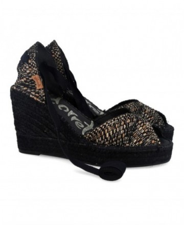 Alpargatas negras Vidorreta Hermes 0146