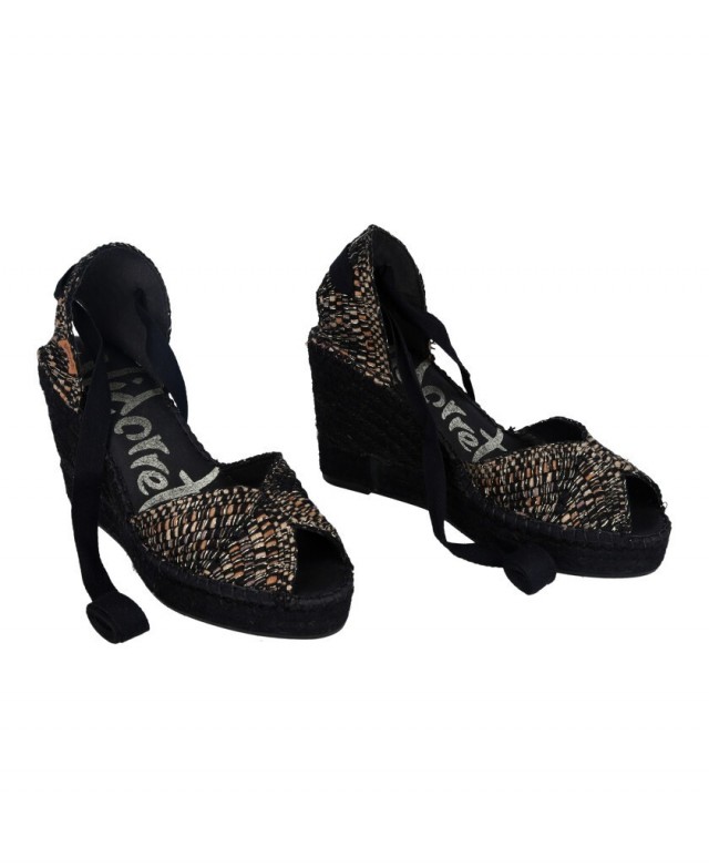 Vidorreta Hermes 0146 black espadrilles