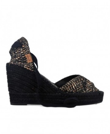 Alpargatas negras Vidorreta Hermes 0146