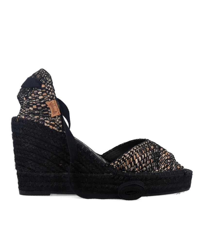 Alpargatas negras Vidorreta Hermes 0146