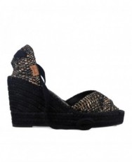 Alpargatas negras Vidorreta Hermes 0146