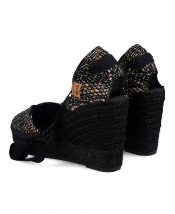 Alpargatas negras Vidorreta Hermes 0146