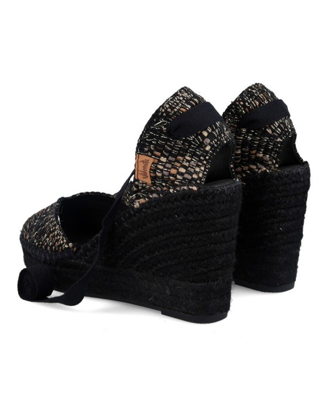 Alpargatas negras Vidorreta Hermes 0146
