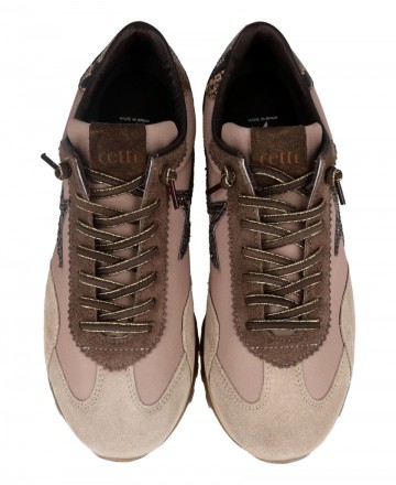 Zapatillas beige de mujer Cetti C-1259