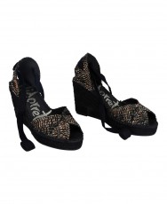 Alpargatas negras Vidorreta Hermes 0146