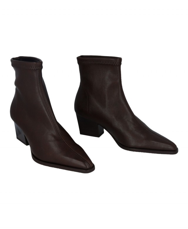 Botines marrones Miss Elastic 78151
