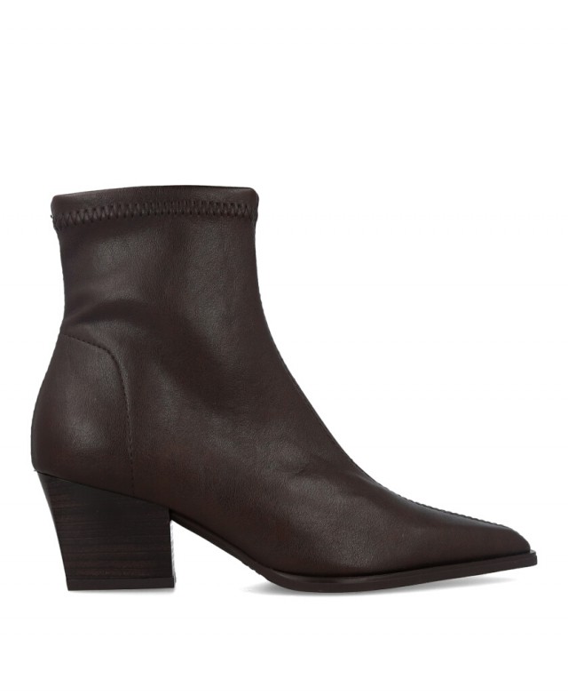 Miss Elastic 78151 brown ankle boots